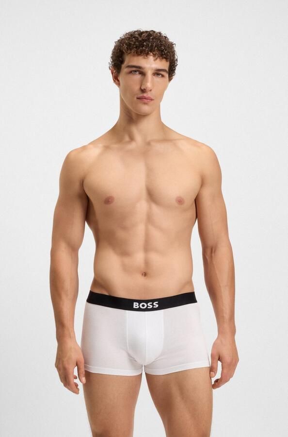 Boss Regular fit boxershort van een mix van katoen en elastaan in een set van 3 stuks - Foto 6