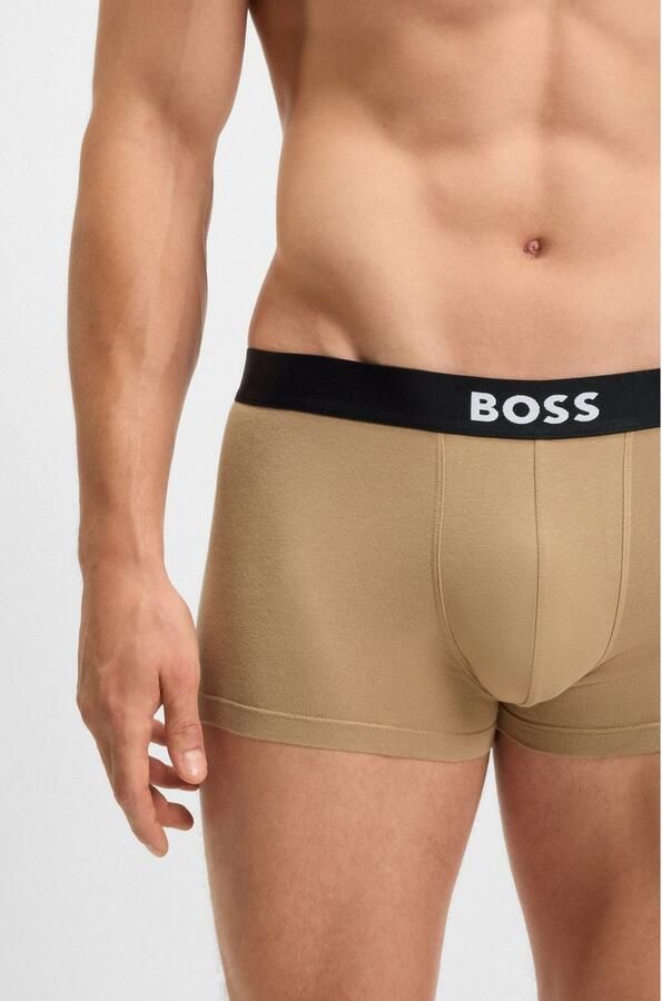 Boss Regular fit boxershort van een mix van katoen en elastaan in een set van 3 stuks - Foto 3