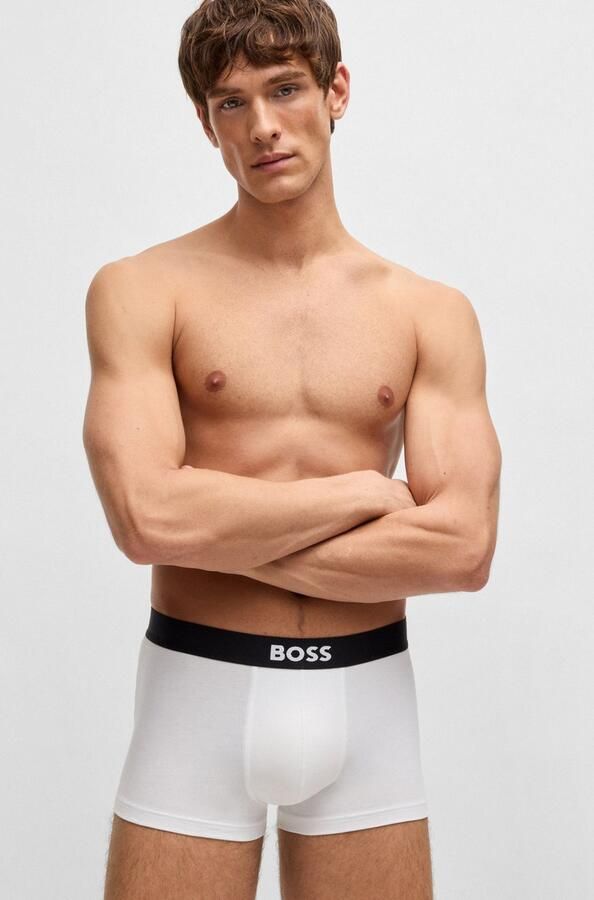 Boss Boxershort met elastische band met logo in een set van 3 stuks model 'ONE' - Foto 4