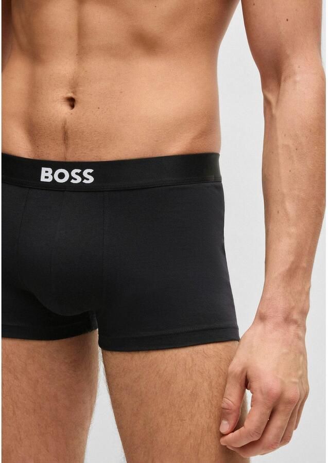 Boss Boxershort met elastische band met logo in een set van 3 stuks model 'ONE' - Foto 4