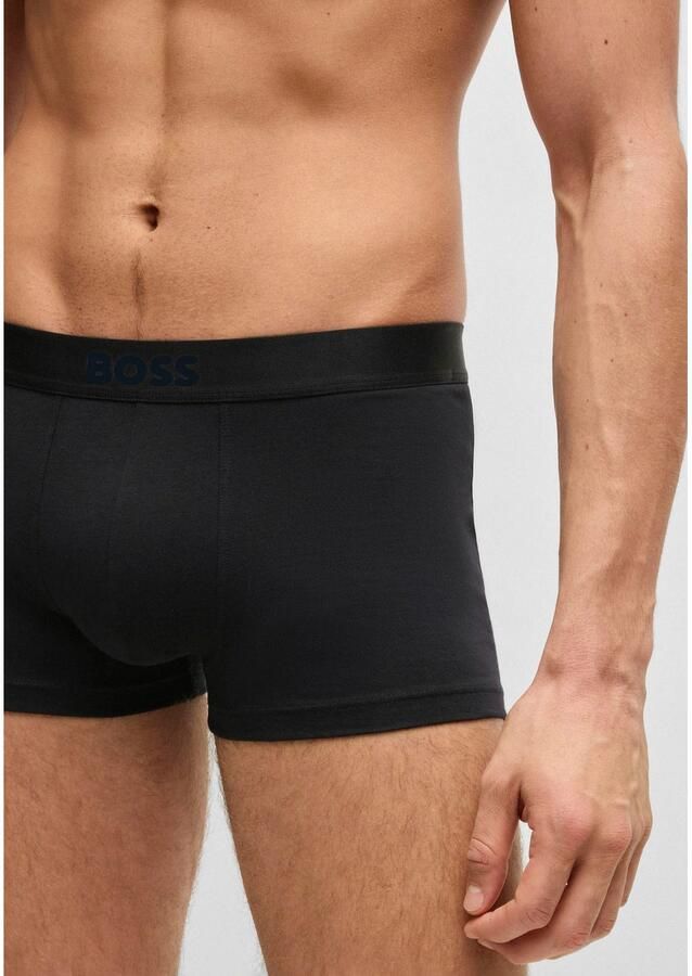 Boss Regular fit boxershort van katoenmix in een set van 3 stuks
