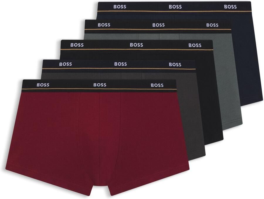 Boss Regular fit boxershort van katoenmix in een set van 5 stuks - Foto 4