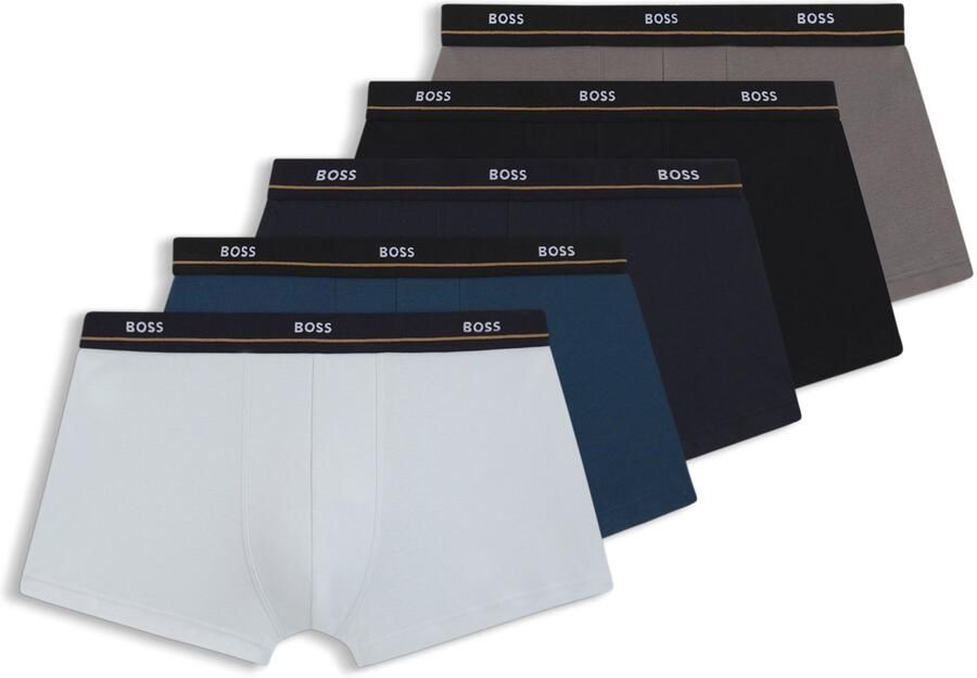 Boss Regular fit boxershort van katoenmix in een set van 5 stuks - Foto 6