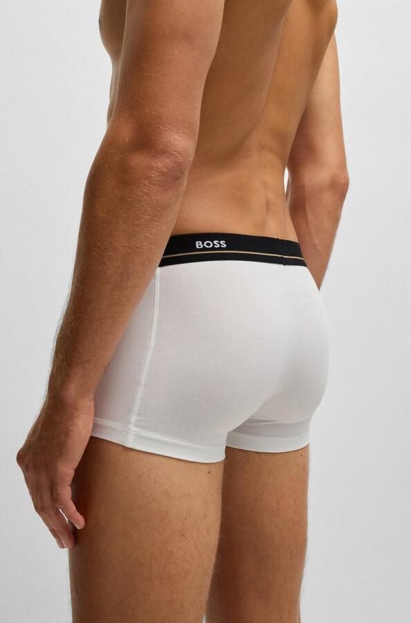 BOSS Trunk 5P Essential met modieuze gedeeltelijk contrasterende logo-elastische tailleband (5 stuks Set van 5) - Foto 6