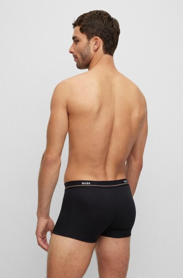 BOSS Trunk 5P Essential met modieuze gedeeltelijk contrasterende logo-elastische tailleband (5 stuks Set van 5) - Foto 8