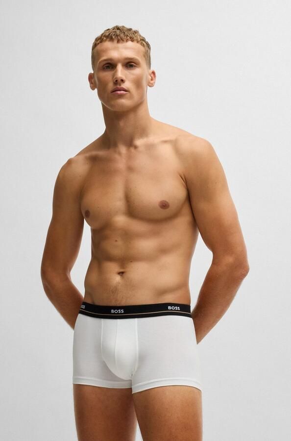 BOSS Trunk 5P Essential met modieuze gedeeltelijk contrasterende logo-elastische tailleband (5 stuks Set van 5) - Foto 10