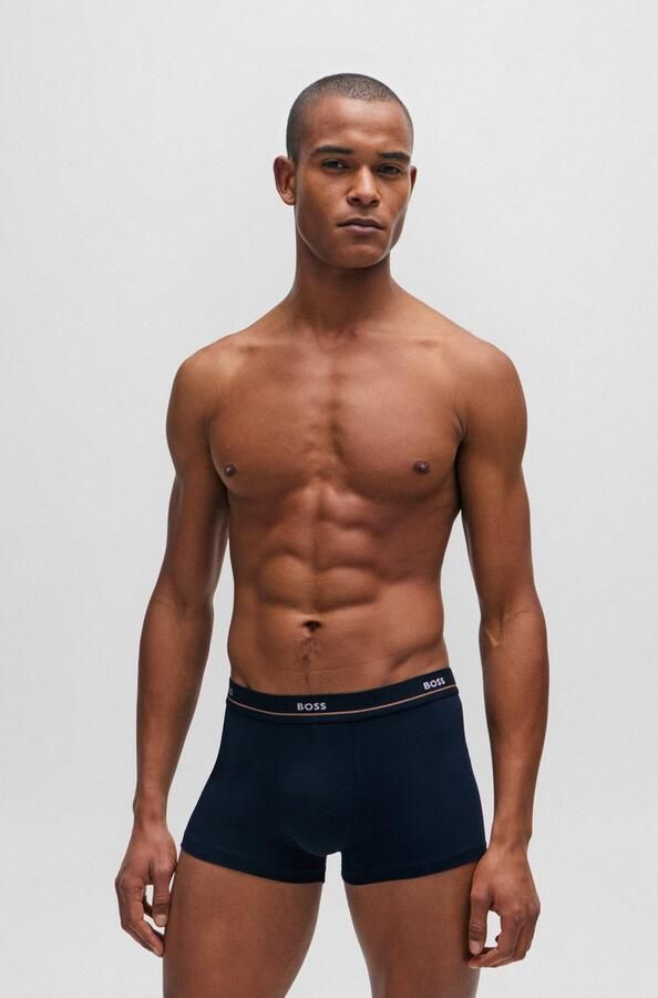 BOSS Trunk 5P Essential met modieuze gedeeltelijk contrasterende logo-elastische tailleband (5 stuks Set van 5) - Foto 11