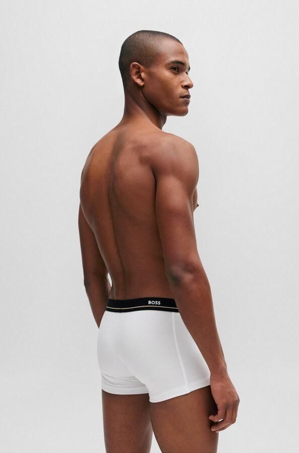 BOSS Trunk 5P Essential met modieuze gedeeltelijk contrasterende logo-elastische tailleband (5 stuks Set van 5) - Foto 13