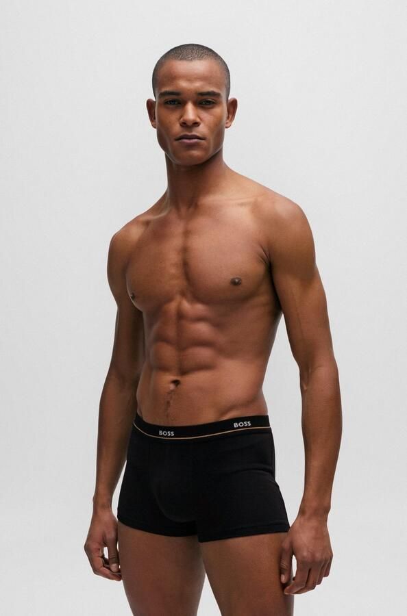 BOSS Trunk 5P Essential met modieuze gedeeltelijk contrasterende logo-elastische tailleband (5 stuks Set van 5) - Foto 9
