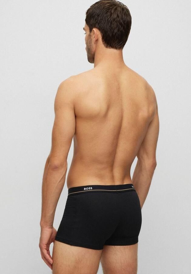 BOSS Trunk 5P Essential met modieuze gedeeltelijk contrasterende logo-elastische tailleband (5 stuks Set van 5) - Foto 7