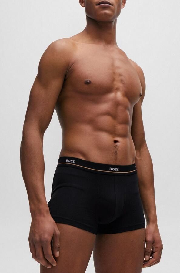 BOSS Trunk 5P Essential met modieuze gedeeltelijk contrasterende logo-elastische tailleband (5 stuks Set van 5) - Foto 12