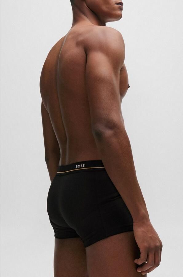 BOSS Trunk 5P Essential met modieuze gedeeltelijk contrasterende logo-elastische tailleband (5 stuks Set van 5) - Foto 8