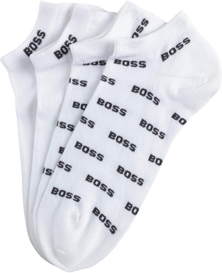 BOSS Vrijetijdssokken 2P AS Allover CC met logoborduursels (set 2 stuks) - Foto 3