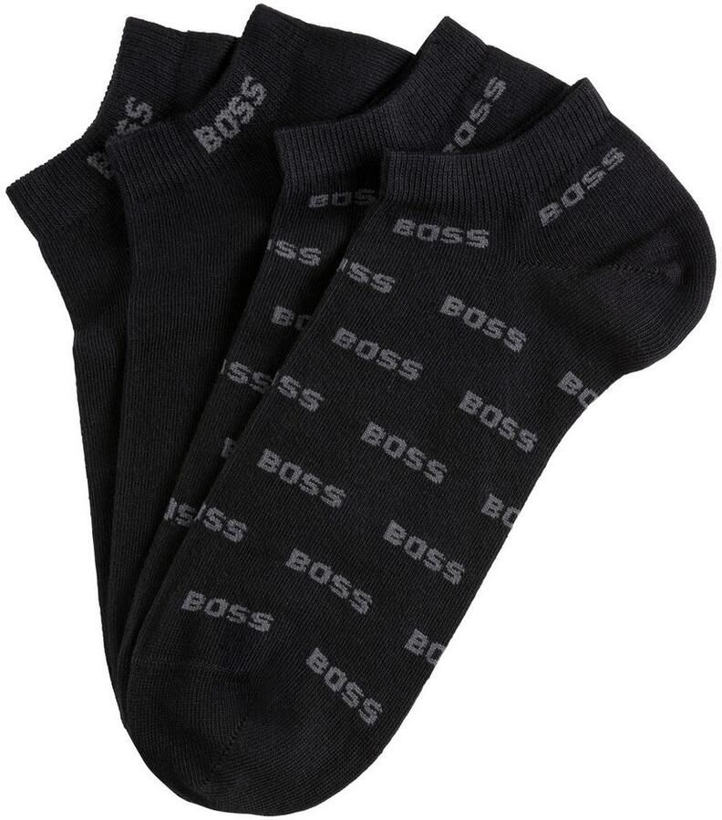 BOSS Vrijetijdssokken 2P AS Allover CC met logoborduursels (set 2 stuks) - Foto 2