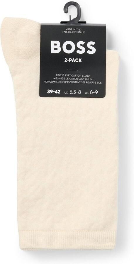 BOSS Vrijetijdssokken 2P RS Monogram CC van zachte katoenmix (2 paar Set van 2) - Foto 5