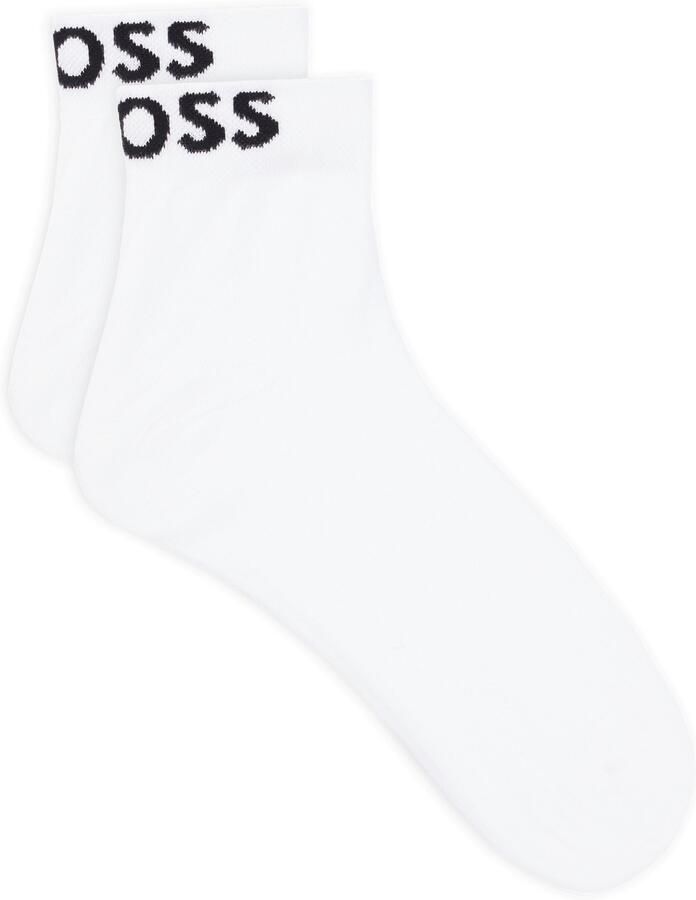 BOSS Vrijetijdssokken 2P SH Logo CC W met gebreid logo-tekst (set 2 paar 2 stuks) - Foto 5