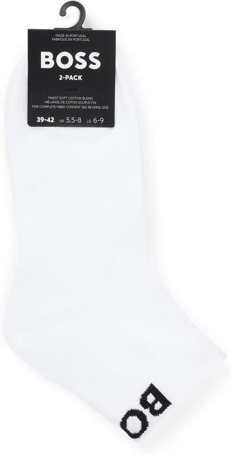 BOSS Vrijetijdssokken 2P SH Logo CC W met gebreid logo-tekst (set 2 paar 2 stuks) - Foto 4