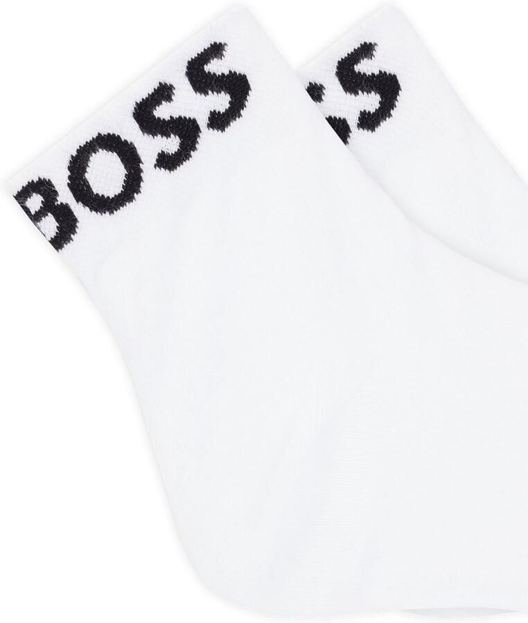 BOSS Vrijetijdssokken 2P SH Logo CC W met gebreid logo-tekst (set 2 paar 2 stuks) - Foto 2