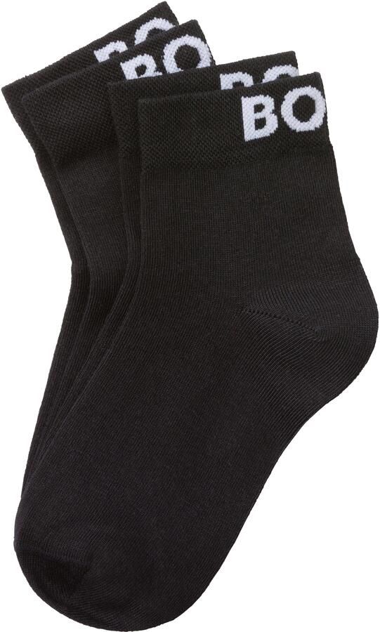 BOSS Vrijetijdssokken 2P SH Logo CC W met gebreid logo-tekst (set 2 paar 2 stuks) - Foto 6