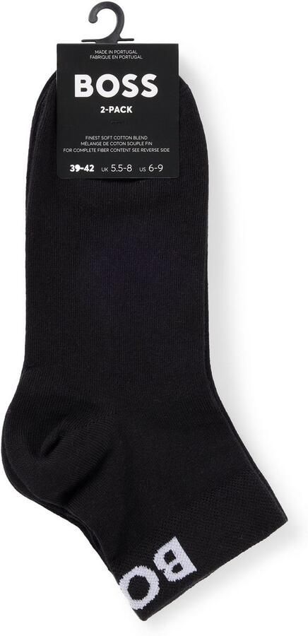 BOSS Vrijetijdssokken 2P SH Logo CC W met gebreid logo-tekst (set 2 paar 2 stuks) - Foto 5