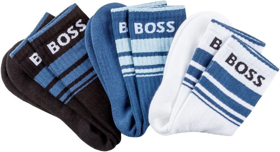 BOSS Vrijetijdssokken 3P QS Rib Stripe CC (set 3 paar) - Foto 2