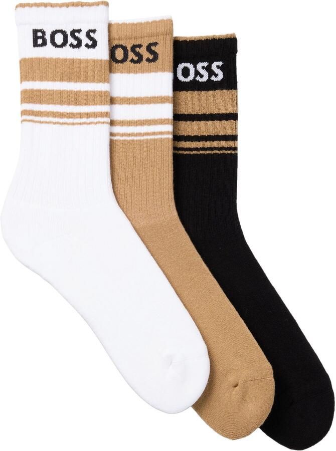 BOSS Vrijetijdssokken 3P QS Rib Stripe CC (set 3 paar) - Foto 7