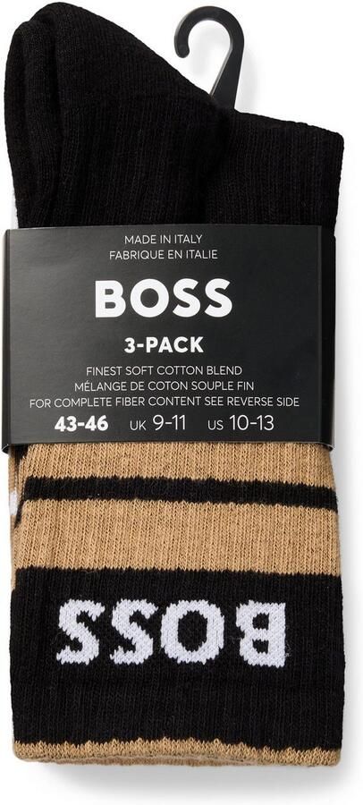 BOSS Vrijetijdssokken 3P QS Rib Stripe CC (set 3 paar) - Foto 6
