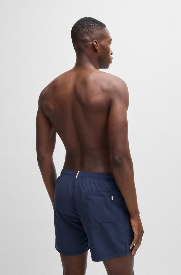 BOSS Zwemshort Dolphin met contraststrepen opzij - Foto 5