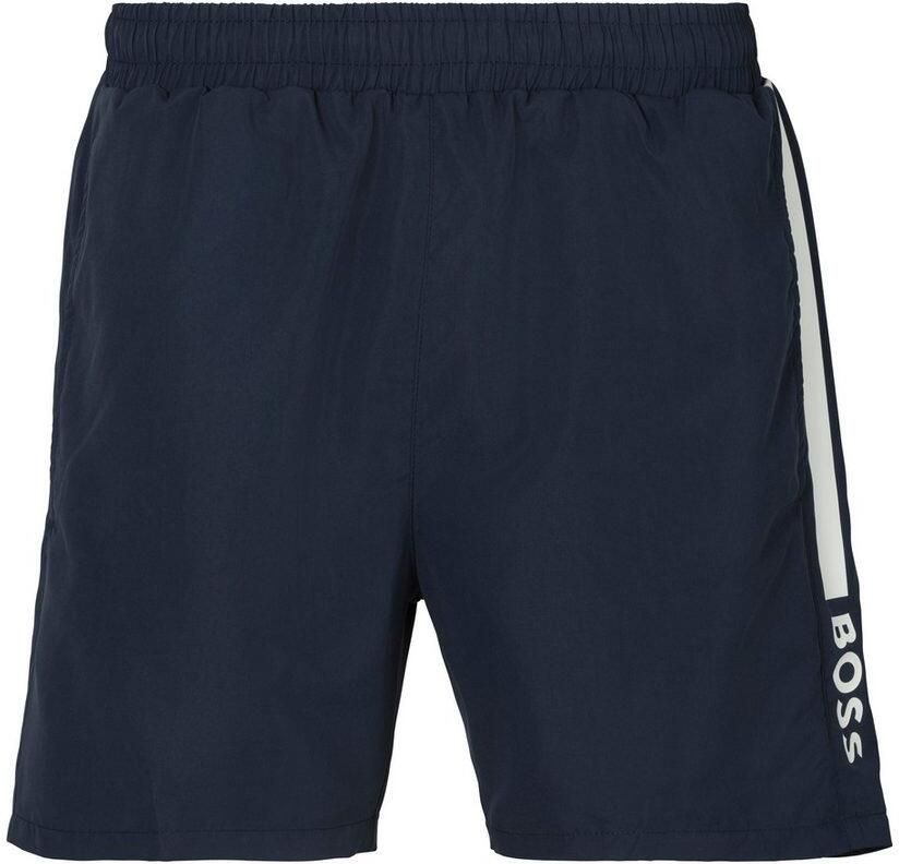 BOSS Zwemshort Dolphin met contraststrepen opzij - Foto 4