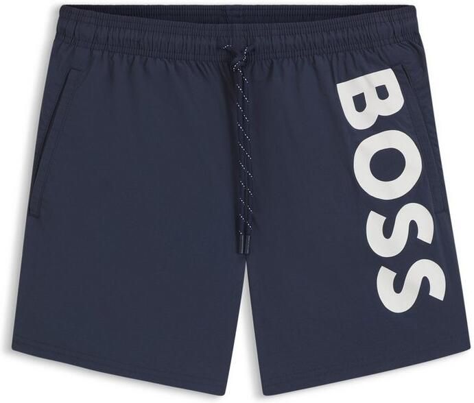 BOSS Zwemshort Octopus Met logotekst elastische tailleband met koord - Foto 6