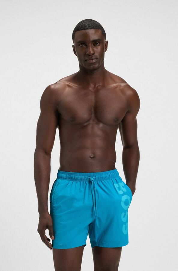 BOSS Zwemshort Octopus Met logotekst elastische tailleband met koord - Foto 5