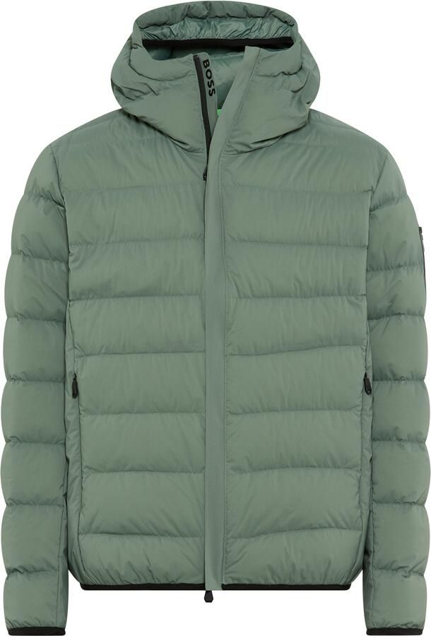 BOSS GREEN Donsjack OW Riplite JT HD afneembare capuchon waterafstotend regular fit 4-way stretch