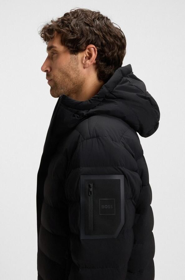 BOSS GREEN Donsjack OW Riplite JT HD afneembare capuchon waterafstotend regular fit 4-way stretch - Foto 2