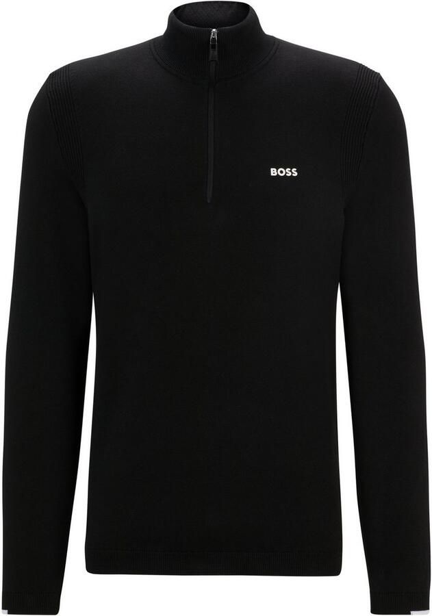 BOSS Green Stijlvolle en comfortabele Boss Ever-X_QZ Coltrui met Rits Black Heren - Foto 2