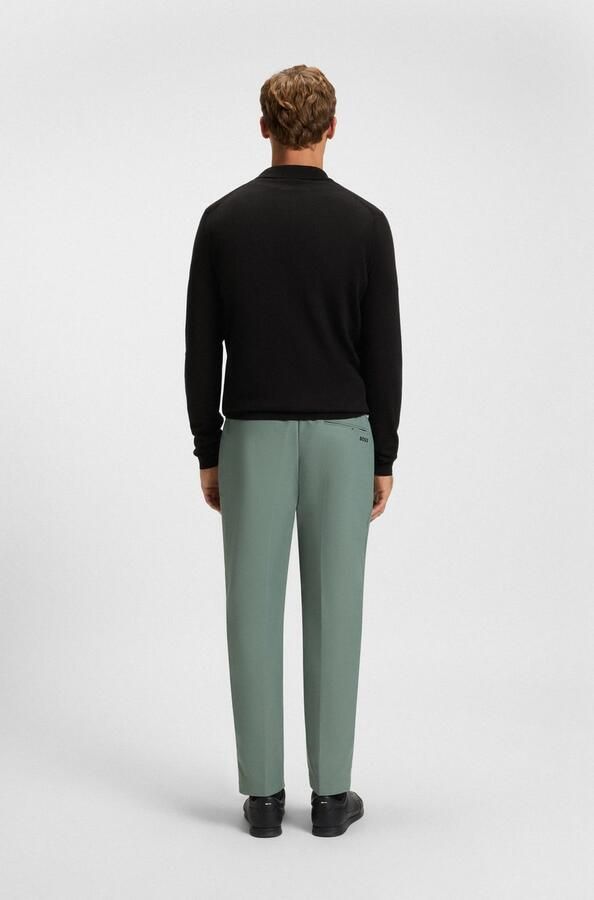 BOSS GREEN Gebreide trui KN Ever-X PL met ritssluiting regular fit ton sur ton logo - Foto 4