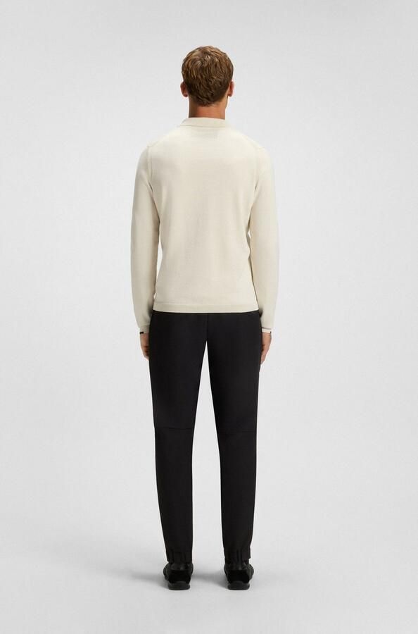 BOSS GREEN Gebreide trui KN Ever-X PL met ritssluiting regular fit ton sur ton logo - Foto 4