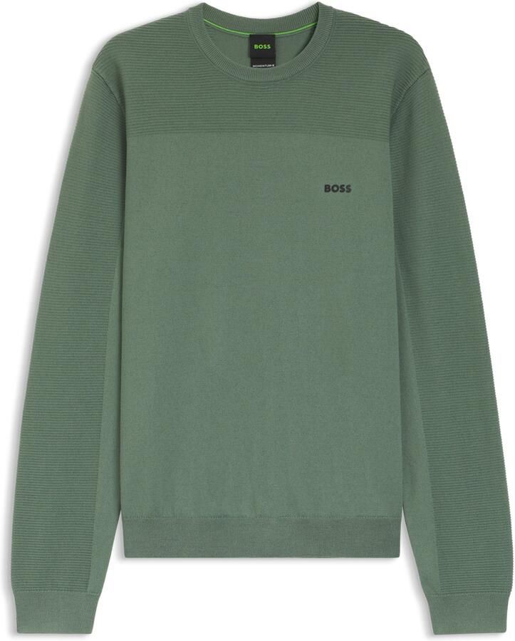 BOSS GREEN Gebreide trui KN Mo tum-X CN Ronde hals Regular Fit contrast HD-logo - Foto 2