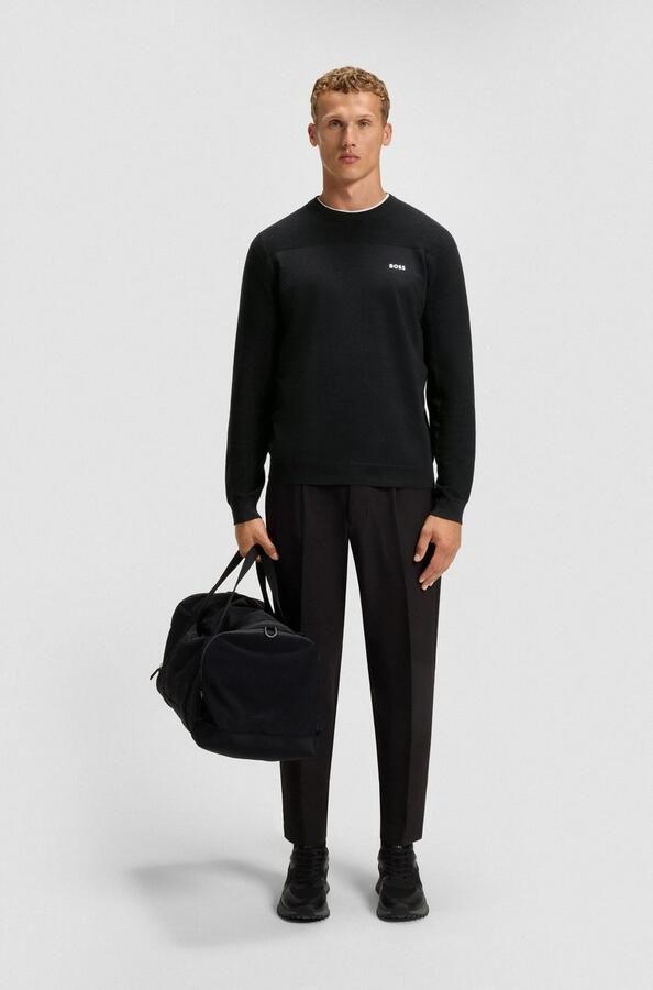 BOSS GREEN Gebreide trui KN Momentum-X CN Ronde hals Regular Fit contrast HD-logo - Foto 4