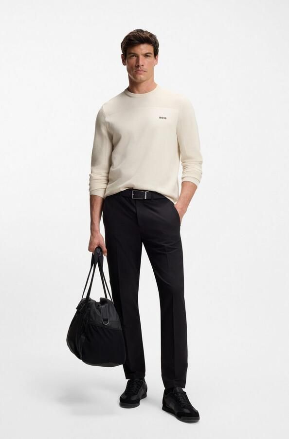BOSS GREEN Gebreide trui KN Mo tum-X CN Ronde hals Regular Fit contrast HD-logo - Foto 3