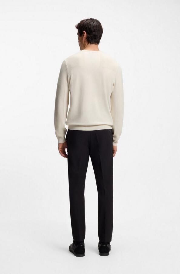BOSS GREEN Gebreide trui KN Mo tum-X CN Ronde hals Regular Fit contrast HD-logo - Foto 4