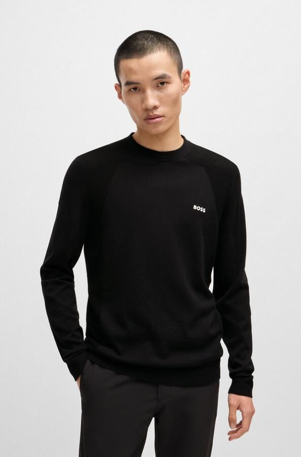 BOSS GREEN Gebreide trui Mo tum Lite C van dry-flex-stof - Foto 6