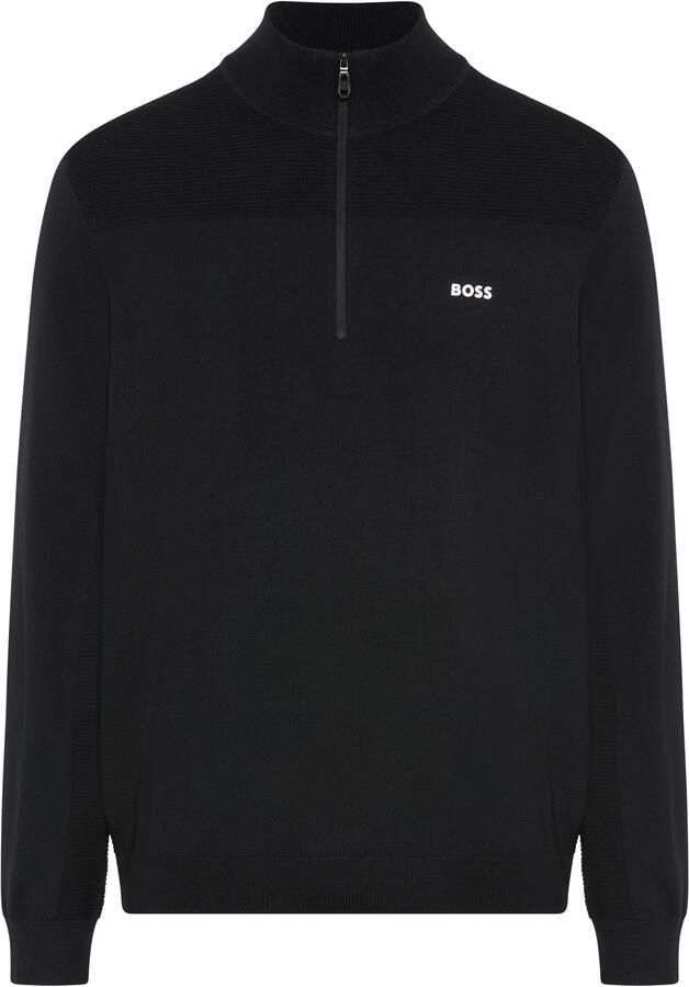 BOSS GREEN Gebreide trui Opstaande kraag met ritssluiting Regular Fit - Foto 5