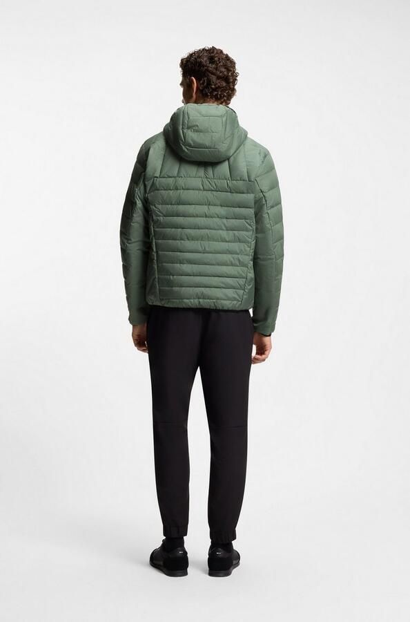 BOSS Green Regular fit gewatteerd jack met ritszakken model 'URBANEX' - Foto 5