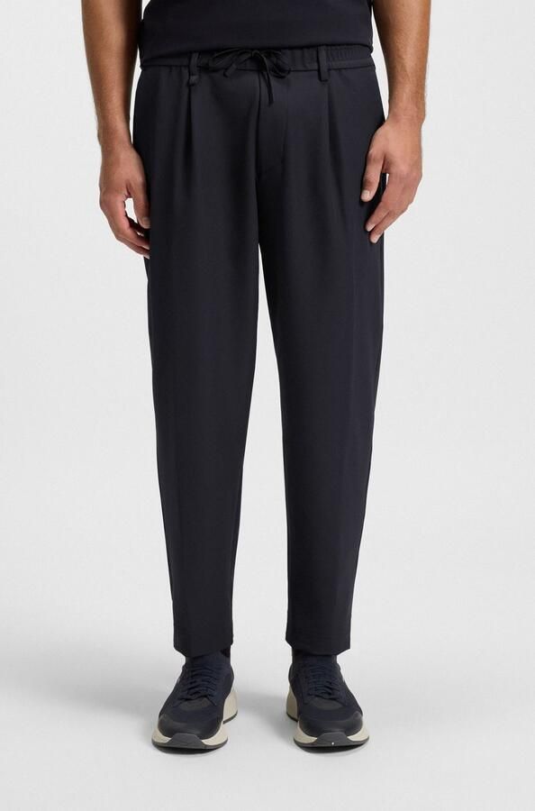 BOSS GREEN Geweven broek T Convert-Pleat met trekkoord en merklabel plooibroek pakbroek stretchbroek - Foto 9