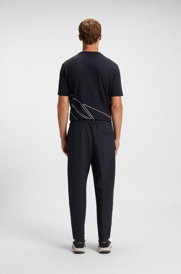 BOSS GREEN Geweven broek T Convert-Pleat met trekkoord en merklabel plooibroek pakbroek stretchbroek - Foto 10