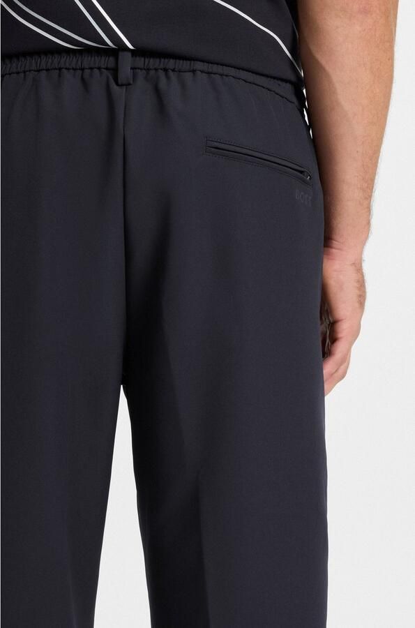 BOSS GREEN Geweven broek T Convert-Pleat met trekkoord en merklabel plooibroek pakbroek stretchbroek - Foto 4