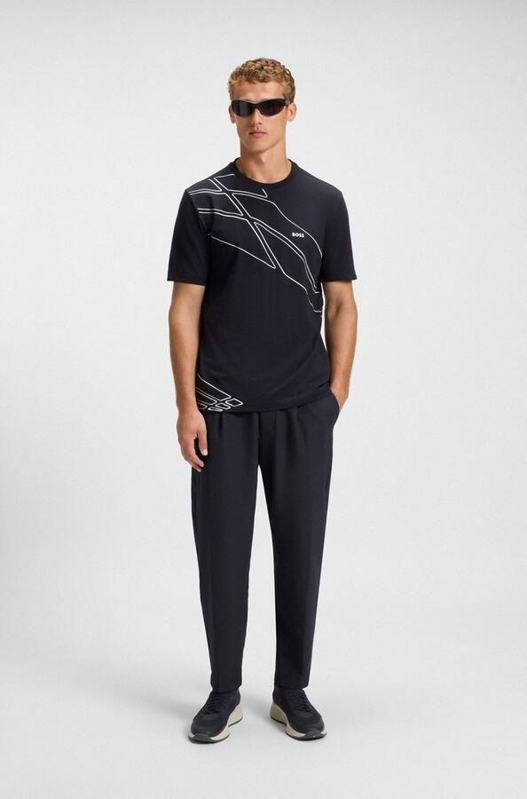 BOSS GREEN Geweven broek T Convert-Pleat met trekkoord en merklabel plooibroek pakbroek stretchbroek - Foto 11