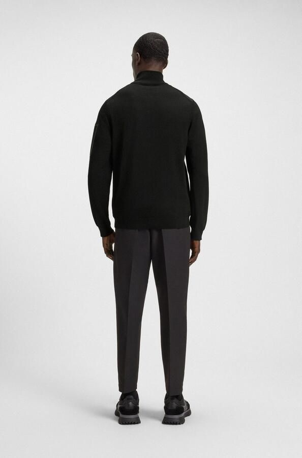 BOSS Green Regular fit functioneel thermojack met scheerwol model 'MOMENTUM' - Foto 5