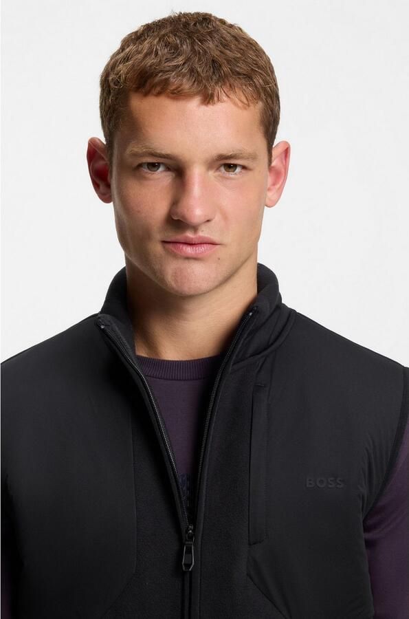 BOSS Green Regular fit gilet met ritssluiting model 'HOLE19 SVEEDY' - Foto 2