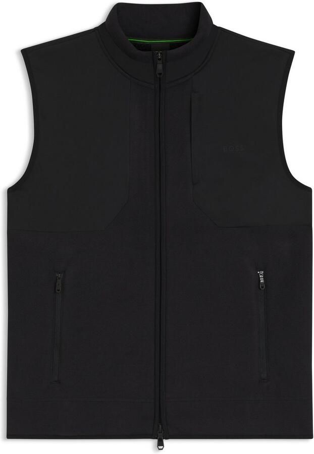 BOSS Green Regular fit gilet met ritssluiting model 'HOLE19 SVEEDY'